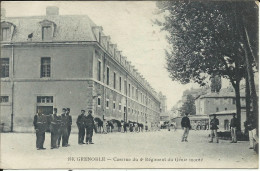 GRENOBLE , Caserne Du 4e Régiment Du Génie Monté , 1915 + Cachet " REGIMENT D'ARTILLERIE " , µ - Grenoble