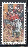 DANEMARK DANMARK DENMARK DANIMARCA 1976 HAFNIA76 INTERNATIONAL STAMP EXHIBITION POSTILION 130o USED USATO OBLITERE' - Used Stamps
