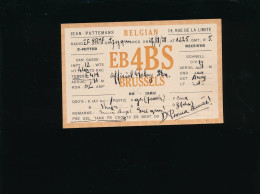 QSL Carte Radio - 1928 - Belgium Belgique - Eb4BS Brussels 8RFM Cherbourg - Radio-amateur