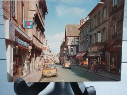 Jolie Cpsm BAYEUX La Rue Saint-Mâlo - Renault R4, Simca 1000 - Bayeux