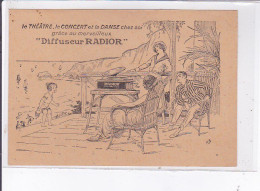 PUBLICITE : Diffuseur RADIOR - Phonographe - Très Bon état - Werbepostkarten