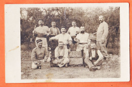 27340 / ⭐ Carte-Photo  ◉ Souvenir 9 Camarades Poilus 127e Menu FRISTOUILLE Joseph MAFFRE De CRUZY ◉ Guerre 1914-1918 - War 1914-18