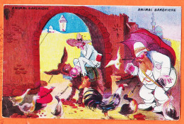 27319 / ⭐ Humour Egyptien ◉ Illustration ANIMAL BAKCHICHE ◉  1908 à Madeleine CHAPLAIN Plancy - Andere & Zonder Classificatie