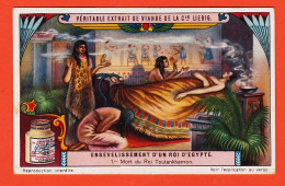 27304 / ⭐ Chromo LIEBIG 1890s Cube OXO ◉ Série Ensevelissement D'un Roi D' EGYPTE N° 1 ◉ Mort Du Roi TOUTANKHAMON ◉ - Liebig