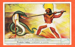 27292 / ⭐ Chromo LIEBIG ◉ Série Les Dieux D' EGYPTE N° 1 ◉ RÂ Combat Le Serpent APOPHIS - Liebig