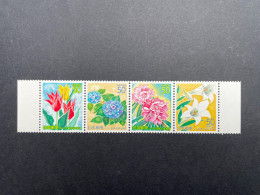 Timbre Japon 2005 Bande De Timbre/stamp Strip Fleur Flower N°3641 à 3644 Neuf ** - Verzamelingen & Reeksen