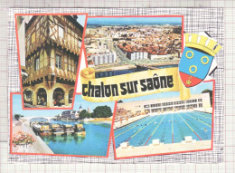 27111 / ⭐ CHALON-sur-SAONE 71-Saone Et Loire  Multivues Dont Piscine Flamme Poste Ville Editions COMBIER - Chalon Sur Saone