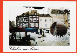 27121 / ⭐ 71-CHALON-sur-SAONE Fontaine Jour MARCHE Place SAINT-VINCENT Maisons à Colombages 1975s Photo ASTRUC 6 St - Chalon Sur Saone