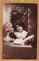 27375 / ⭐ Bon Anniversaire Fillette Ouverture Cadeau 1910s à Jacques ROUSSIER 8 Rue Dupont Des Loges Paris - IRISETTE  - Anniversaire
