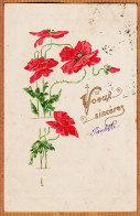 27419 / ⭐ Carte Embossée VOEUX SINCERES Paulette Nouvel An 1904 Coquelicots 31-12-1903 à Madeleine GAYREL Gaillac Tarn - New Year