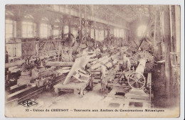 27103 / ⭐ 71-LE CREUSOT Usines TOURNERIE Ateliers Constructions Mécaniques Taxée 1919 à MARTIN Sergent 3e Génie Arras - Le Creusot