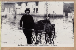 27008 / ⭐ MACON Saône-Loire Janvier 1982 Inondations Autour De.. LE MONDE VECU Carte Numérotée 072 - Macon
