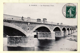 27067 / ⭐ DIGOIN 71-Saône-Loire Le Nouveau PONT Cachet Perlé 30.07.1912 à CHASSE Rue Vasselot Rennes Ille Vilaine  - Digoin