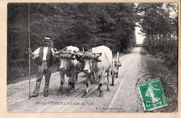27209 / ⭐ CHAROLLES 71-Saône-Loire Attelage CHAROLLAIS 2 Boeufs Dans La Forêt 1908 à ROGAY Rue Des Docks Lyon-Vaise - Charolles