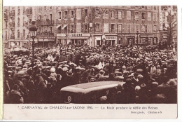 27073 / ⭐ ♥️  Carnaval  CHALON-sur-SAONE 1930 71-Saone-Loire La FOULE PendantDEFILE Des REINES - BOURGEOIS -à AMELOT - Chalon Sur Saone