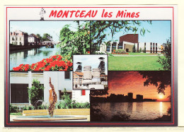 27054 / ⭐ 71-MONTCEAU MINES Bourgogne Sud Centre Animation Rencontre Fontain Multivues 1980s CLIO CARTE SAONE LOIRE - Montceau Les Mines