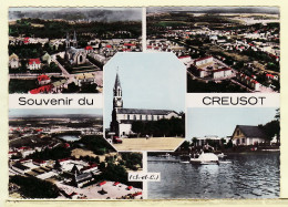 27031 / ⭐ Souvenir 71-CREUSOT Multivues (5) CPSM Postée 04.01.1961 ¤ COMBIER S.C. 49 SAONE LOIRE - Le Creusot