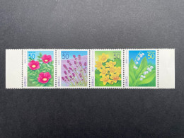 Timbre Japon 2005 Bande De Timbre/stamp Strip Fleur Flower N°3648 à 3651 Neuf ** - Verzamelingen & Reeksen