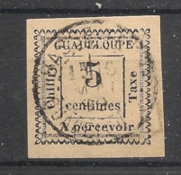 GUADELOUPE - 1884 - Taxe TT N°YT. 6 - 5c Blanc - Oblitéré / Used - Used Stamps