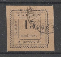GUADELOUPE - 1884 - Taxe TT N°YT. 8 - 15c Violet - Oblitéré / Used - Usati