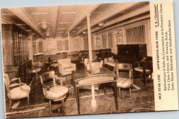 RED STAR LINE : First Class Library And Drawing Room From Series Interior Photos 1 - Booklet SS Zeeland - Rare! - Paquebots