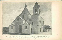 ALBEROBELLO ( BARI ) CHIESA DI S. ANTONIO NELLA ZONA MONUMENTALE TRULLI - 1920s (20836) - Bari