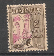 GUADELOUPE - 1928 - Taxe TT N°YT. 25 - 2c Brun Et Lilas - Oblitéré / Used - Used Stamps