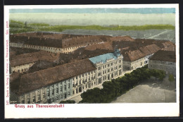 AK Theresienstadt, Teilansicht Aus Der Vogelschau  - Tchéquie