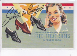 PUBLICITE : Chaussures Free Tread Shoes By Wilbur Coon - Très Bon état - Werbepostkarten