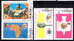 KENYA / Oblitérés/Used / 1980 - Visite Du Pape Jean Paul II - Kenya (1963-...)