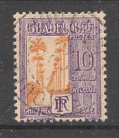GUADELOUPE - 1928 - Taxe TT N°YT. 28 - 10c Violet Et Jaune - Oblitéré / Used - Used Stamps