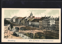 AK Strassburg, Blick Auf Pariser- Und Kellermannstaden, Strassenbahn  - Tram