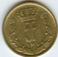 Luxembourg 5 Francs 1987 KM 60 - Luxemburgo