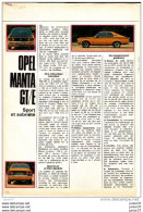 2 Feuillets De Opel Monta GT/E - Advertising