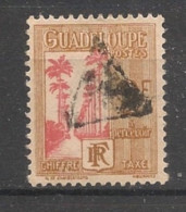 GUADELOUPE - 1928 - Taxe TT N°YT. 36 - 2f Bistre Et Rose - Oblitéré / Used - Gebruikt