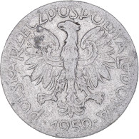 Monnaie, Pologne, 5 Zlotych, 1959 - Pologne