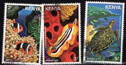 KENYA / Oblitérés/Used / 1980 - Faune Marine - Kenya (1963-...)