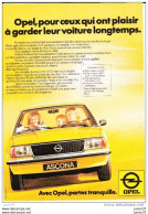 Feuillet De Opel Ascona - Advertising