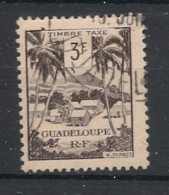 GUADELOUPE - 1947 - Taxe TT N°YT. 46 - 3f Brun-noir - Oblitéré / Used - Used Stamps