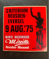 Heusden - Eversel  - Sticker - Cyclisme - Ciclismo -wielrennen - Cycling