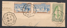 GUADELOUPE - 1928 - N°YT. 103 Paire Et 107 - Oblitéré "Colon à Bordeaux" / Used - Used Stamps