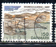 DANEMARK DANMARK DENMARK DANIMARCA 1977 LANDSCAPES TORSKIND 150o USED USATO OBLITERE' - Gebruikt