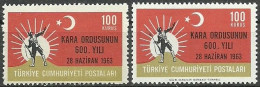 Turkey; 1963 600th Anniv. Of Turkish Army 100 K. ERROR "Shifted Print" MNH** - Neufs