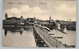 5400 KOBLENZ, Rhein - Schiffsbrücke Im Fahnenschmuck / Kaiserbesuch, 1911 - Koblenz