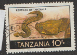Tanzania   1987   SG 529   Reptiles  Fine Used - Tanzania (1964-...)