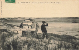 CPA Berck Plage-Douanier En Observation Dans La Baie De L'Authie-37-Timbre     L2929 - Berck