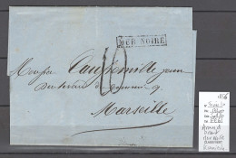 France - Lettre - Armée D'Orient - 1856 - Encadré Mer Noire - Kamiesch - - 1849-1876: Période Classique