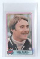 NIGEL MANSELL LOTUS-RENAULT F1 PANINI GRAND PRIX 1984 RARE ORIGINAL CARD EXCELLENT CONDITION - Car Racing - F1