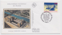 FDC Bibliothèque De France 14 Décembre 1996 Paris - 1990-1999