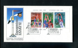 "GRIECHENLAND" 1987, Block 6 "Basketball-EM" FDC (L2020) - FDC